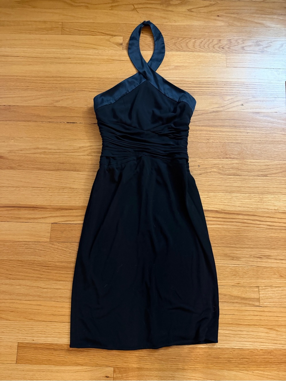 Y2K Kay Unger Black Halter Homecoming Cocktail Dress
